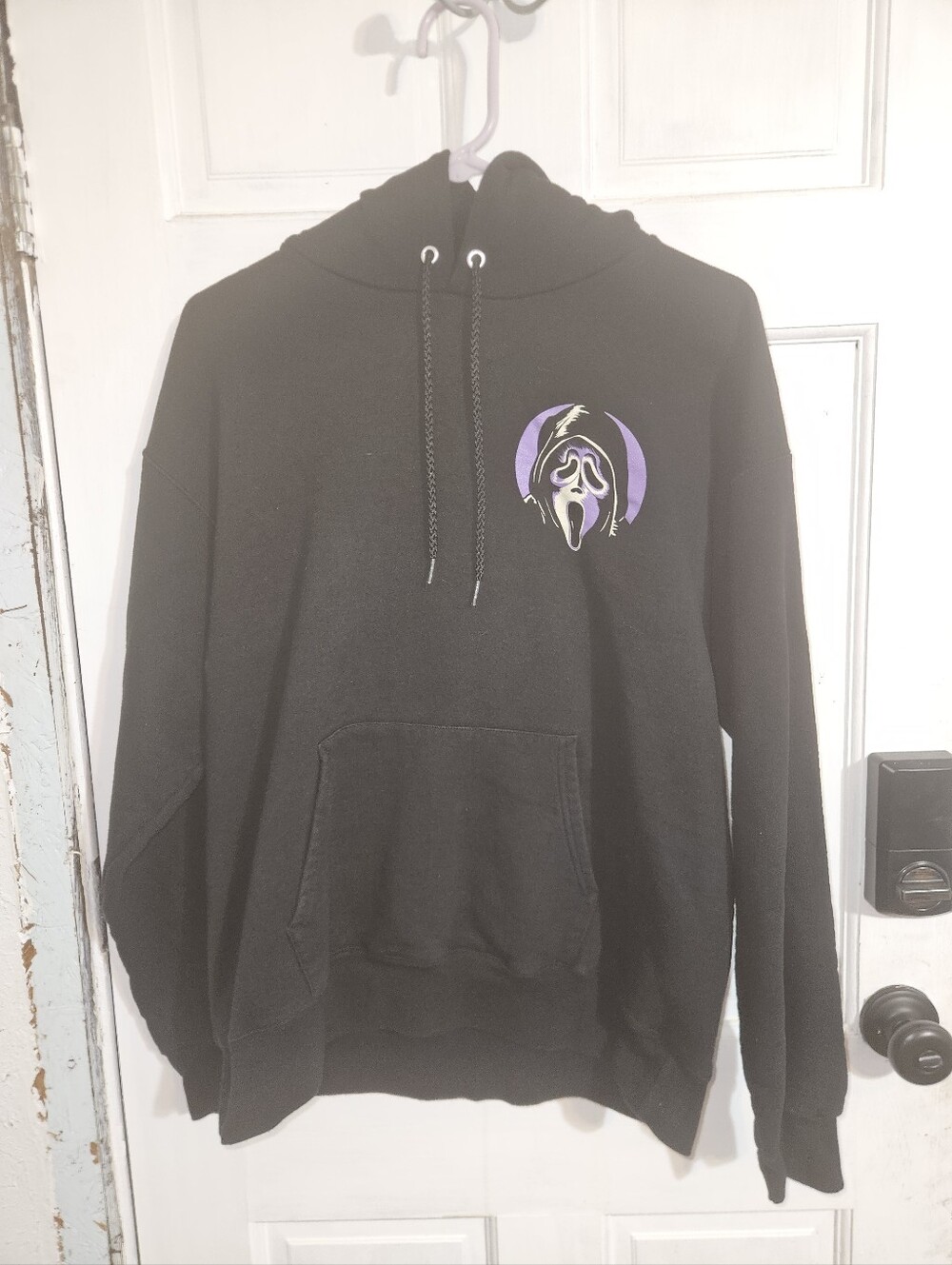 Black Hoodie Featuring A Tales From Woodsboro..medium